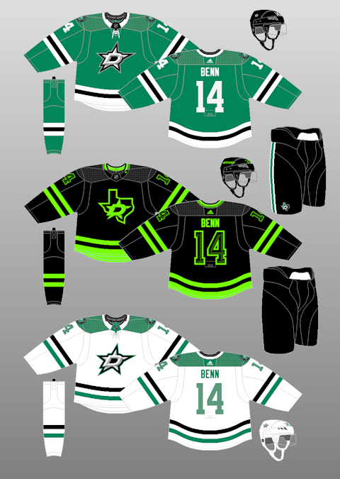 Dallas Stars 2021 Reverse Retro - The (unofficial) NHL Uniform